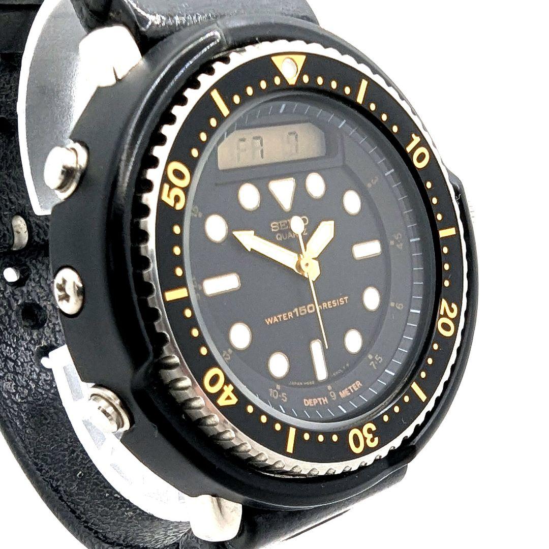【希少 新品電池交換済】SEIKO Arnie ダイバー アナデジ 腕時計