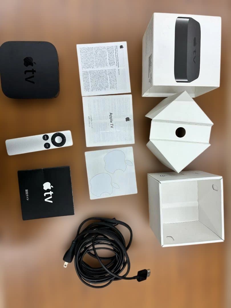 ❥道3170Apple TV 第3世代 A1469 リモコン・ケーブル・元箱付き
