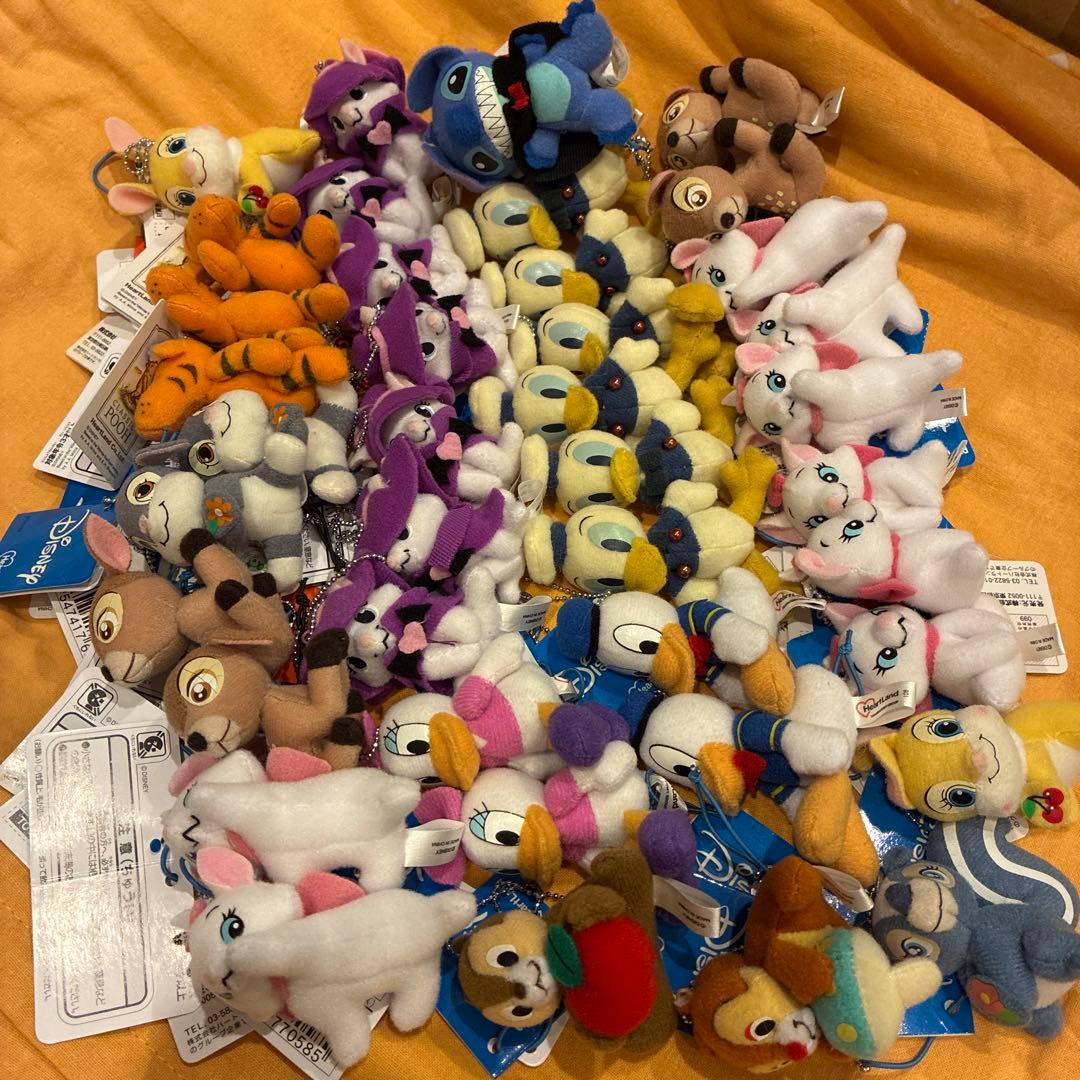 ディズニー　ミニマスコットキーチェーン　まとめ売り　40こ