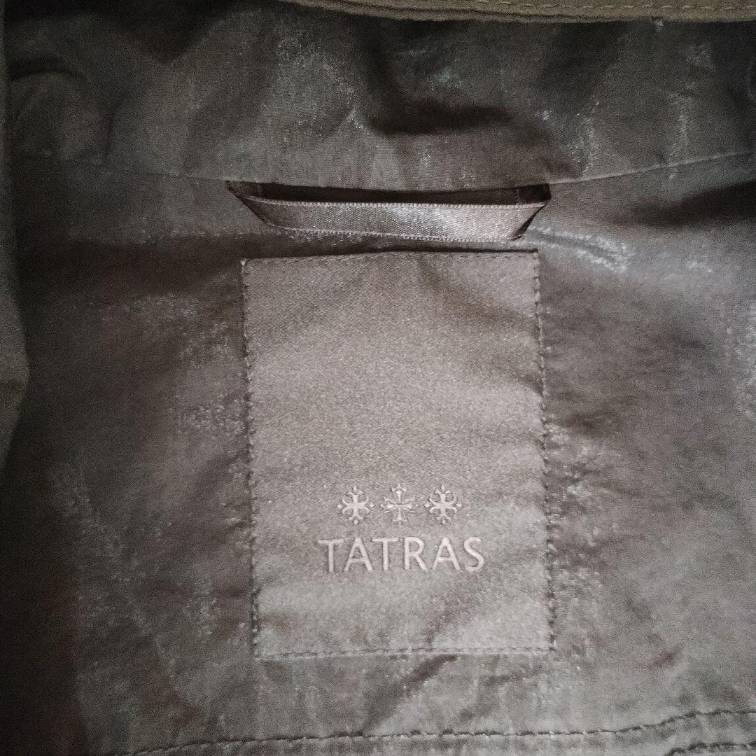 タトラス　 フード付き ブラックモッズコート