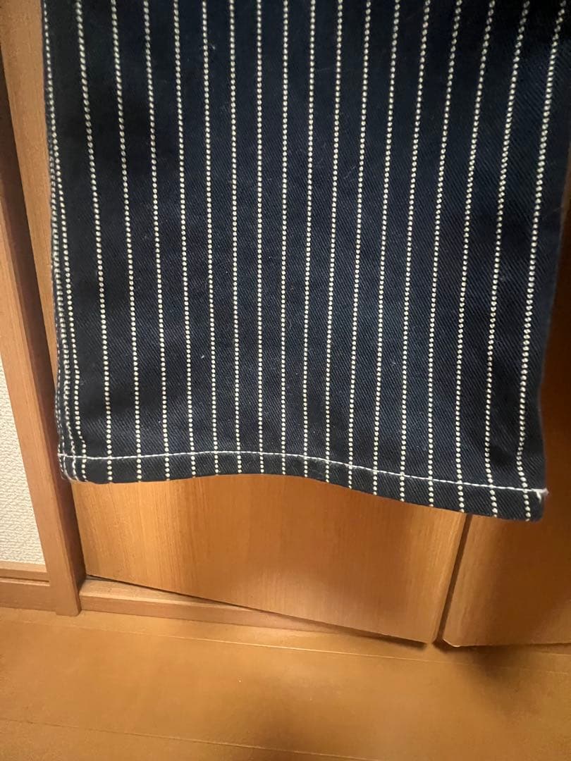 VANSON ウォバッシュストライプオーバーオール Mサイズ