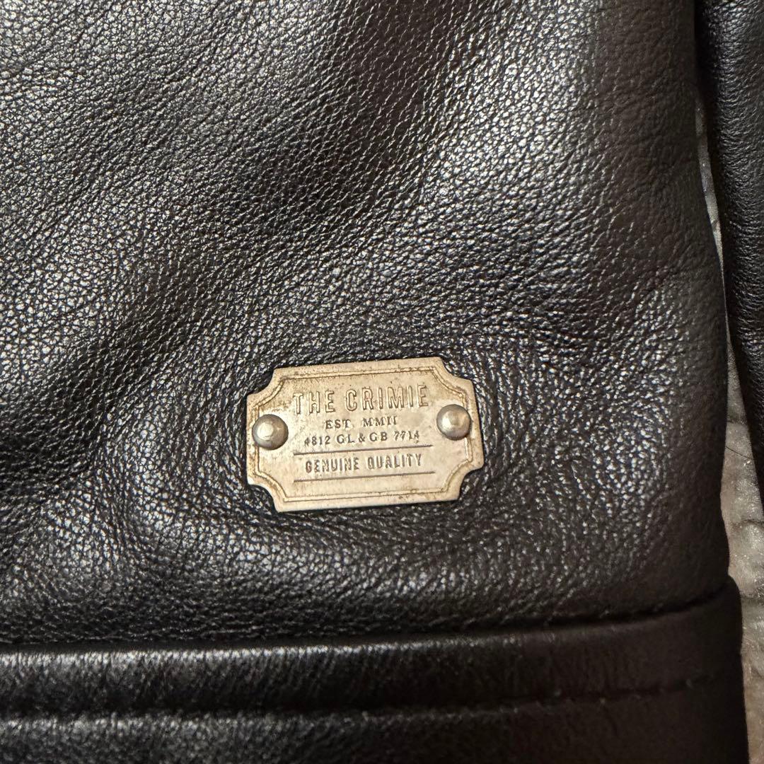 ジャケット・アウター CRIMIE LAMB LEATHER SEMI W RIDERS JACKET