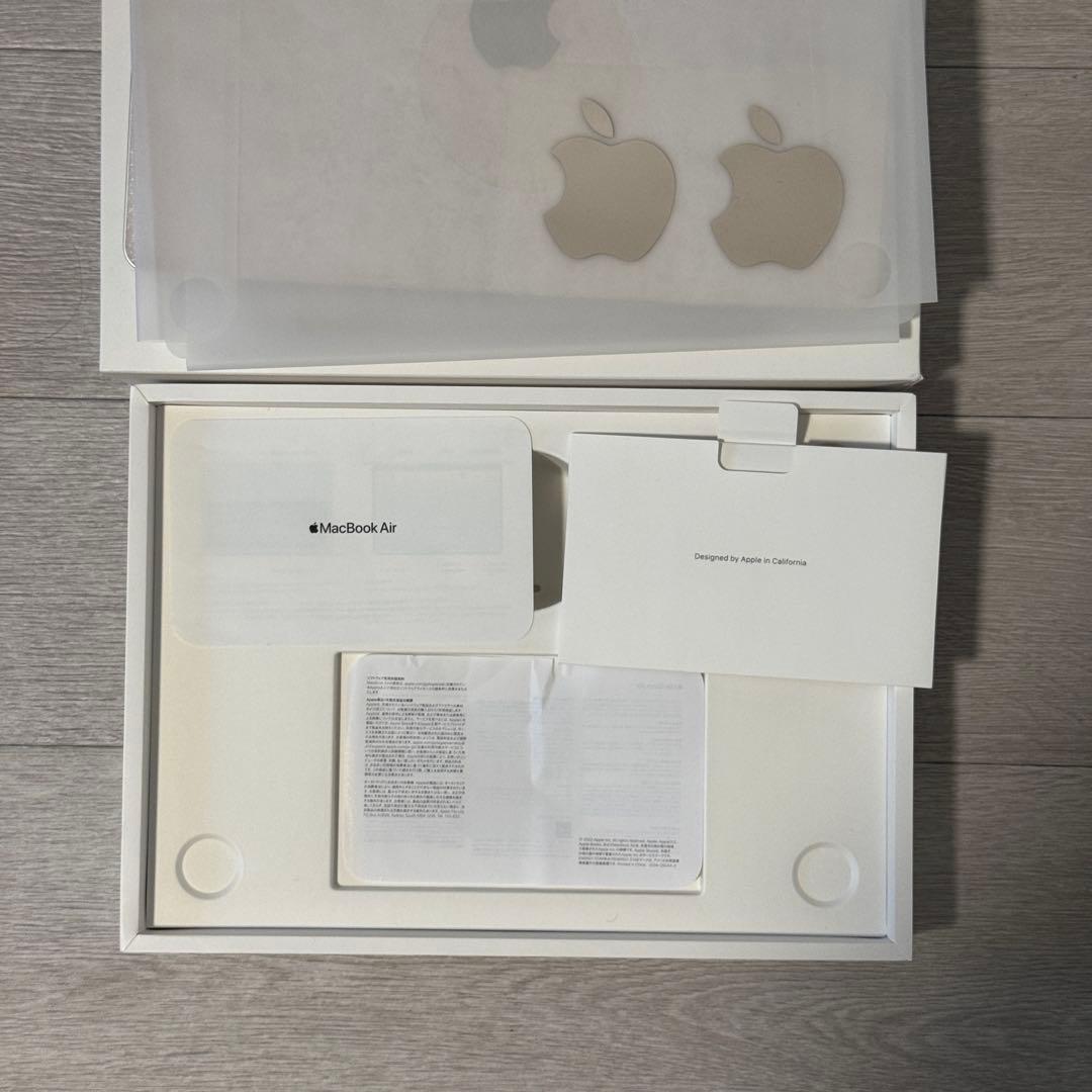 【箱あり美品】M2 MacBook Air 13インチ512GB 10コア