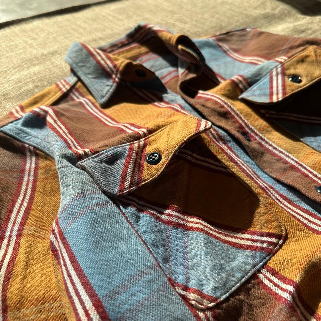 【希少配色】JELADO ジェラード ネルシャツ 15 M チェック柄 日本製