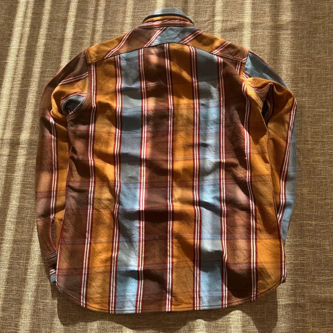 【希少配色】JELADO ジェラード ネルシャツ 15 M チェック柄 日本製