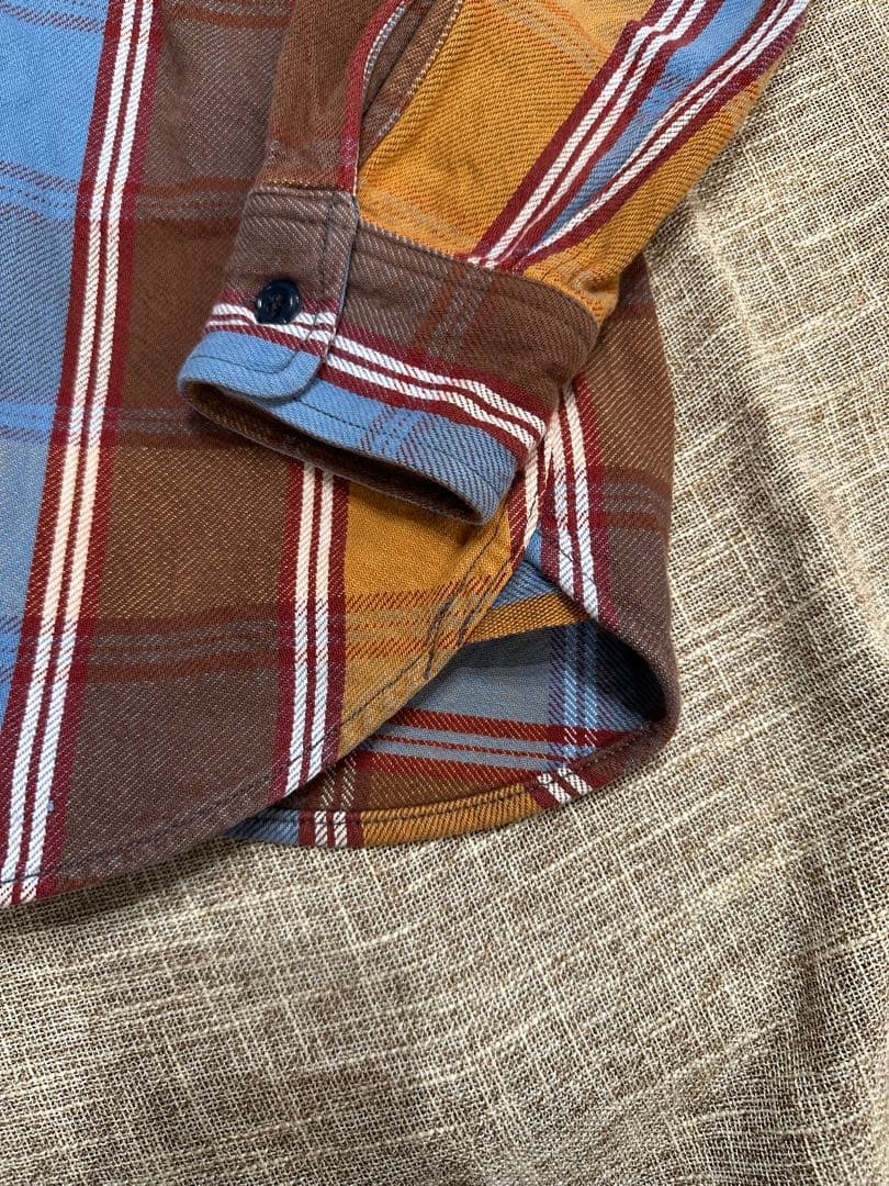 【希少配色】JELADO ジェラード ネルシャツ 15 M チェック柄 日本製