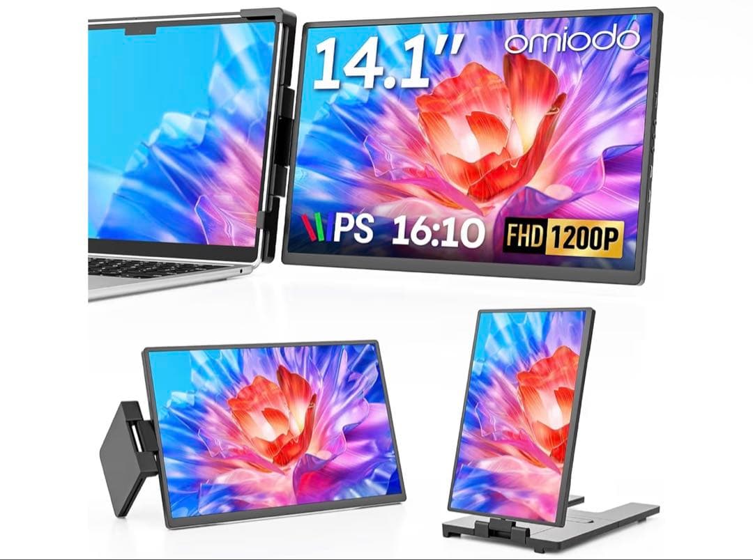 デュアルモニター Omiodo 14.1インチ 1200P