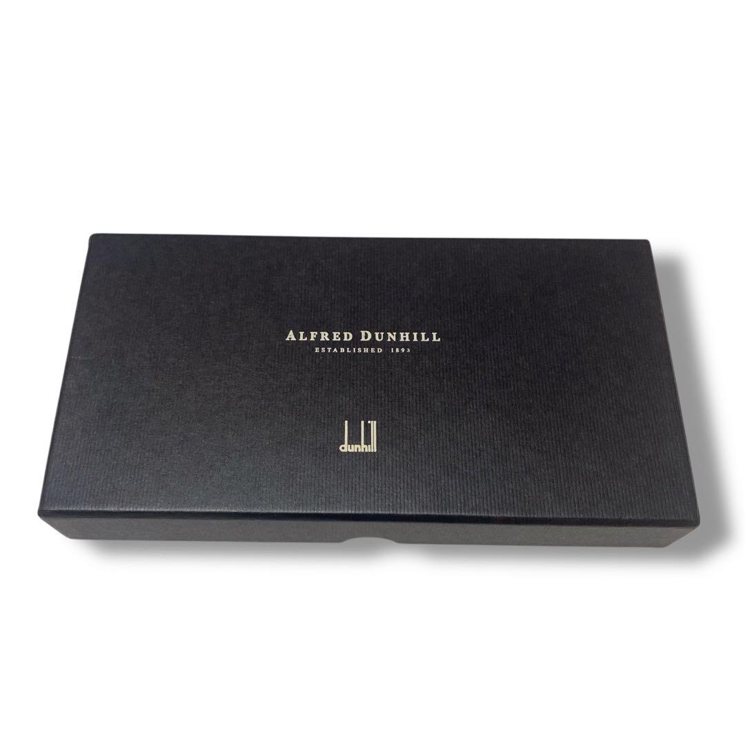 ダンヒル 未使用品 スペイン製 レザー 長財布 ブラック ギャランティ 箱付き