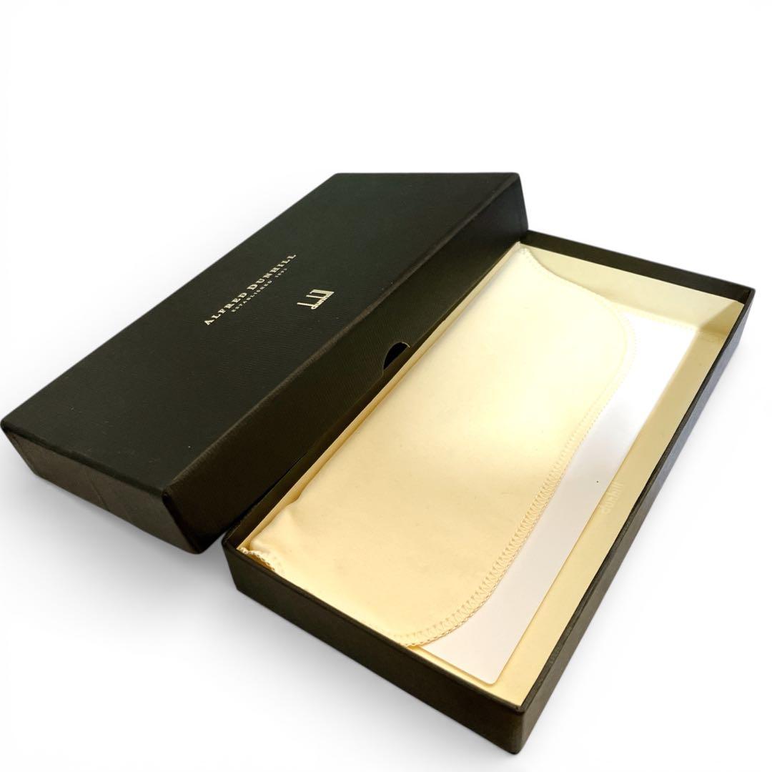 ダンヒル 未使用品 スペイン製 レザー 長財布 ブラック ギャランティ 箱付き