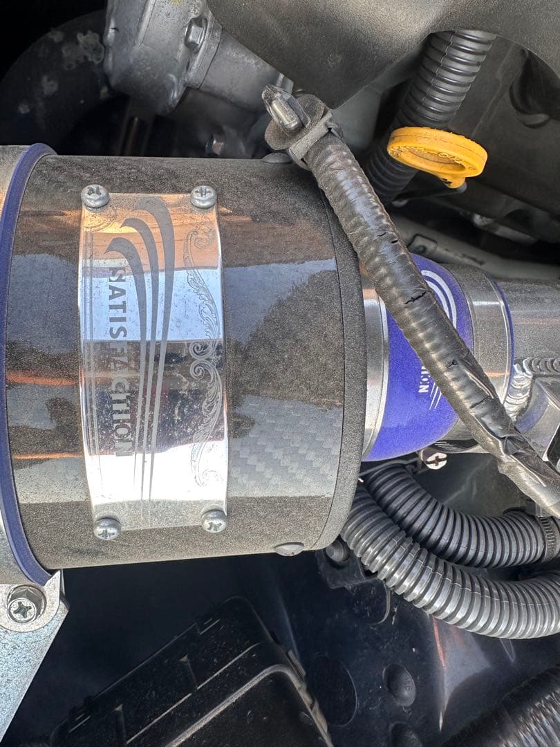 サティスファクション カーボン エアインテーク v36 スカイライン エアクリ