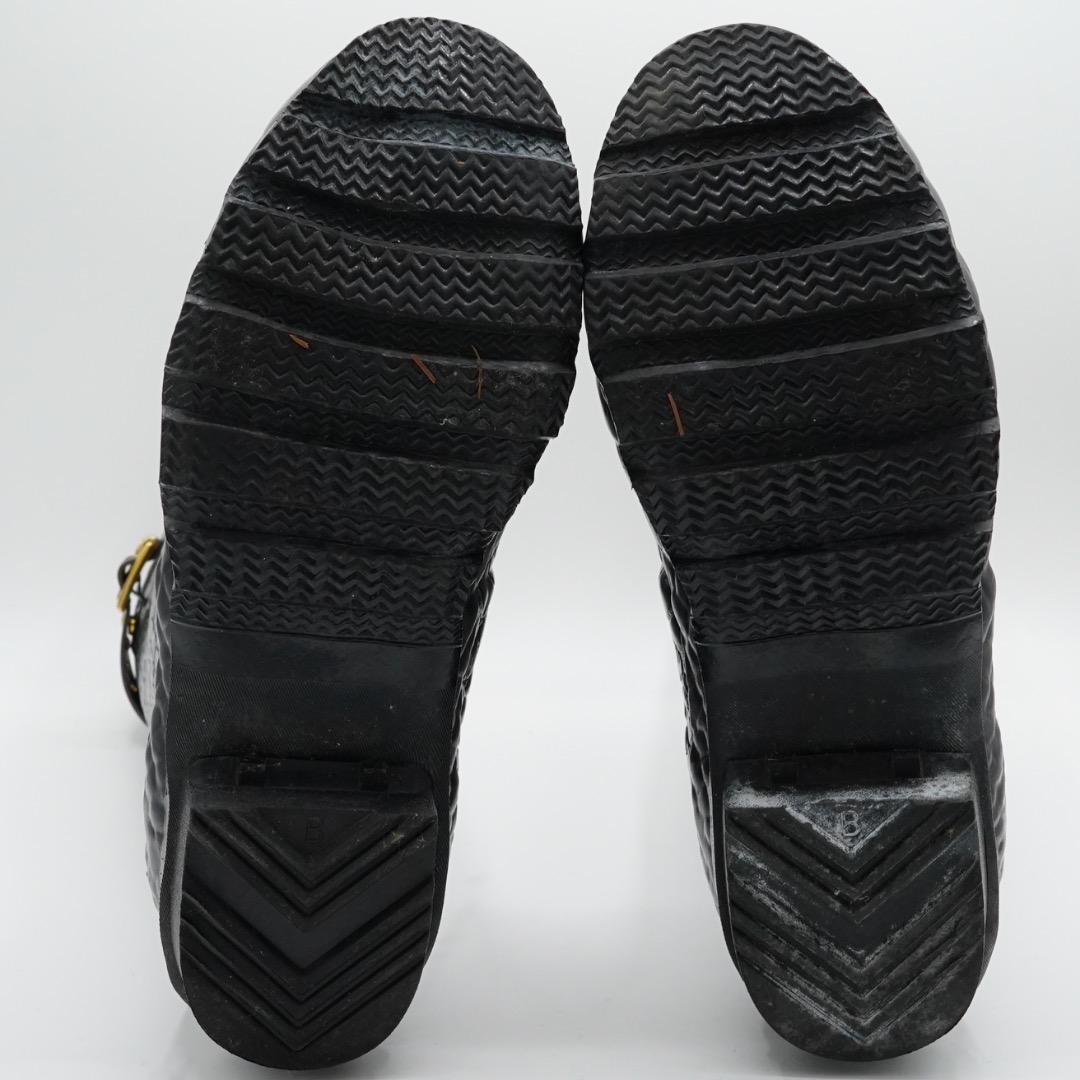 JIMMY CHOO HUNTER レインブーツ ブラック 豹柄