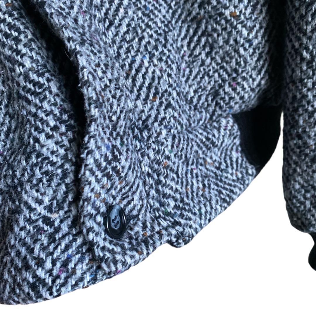 80s90s USA製 MICHAEL MORGAN ネップツウィードブルゾン