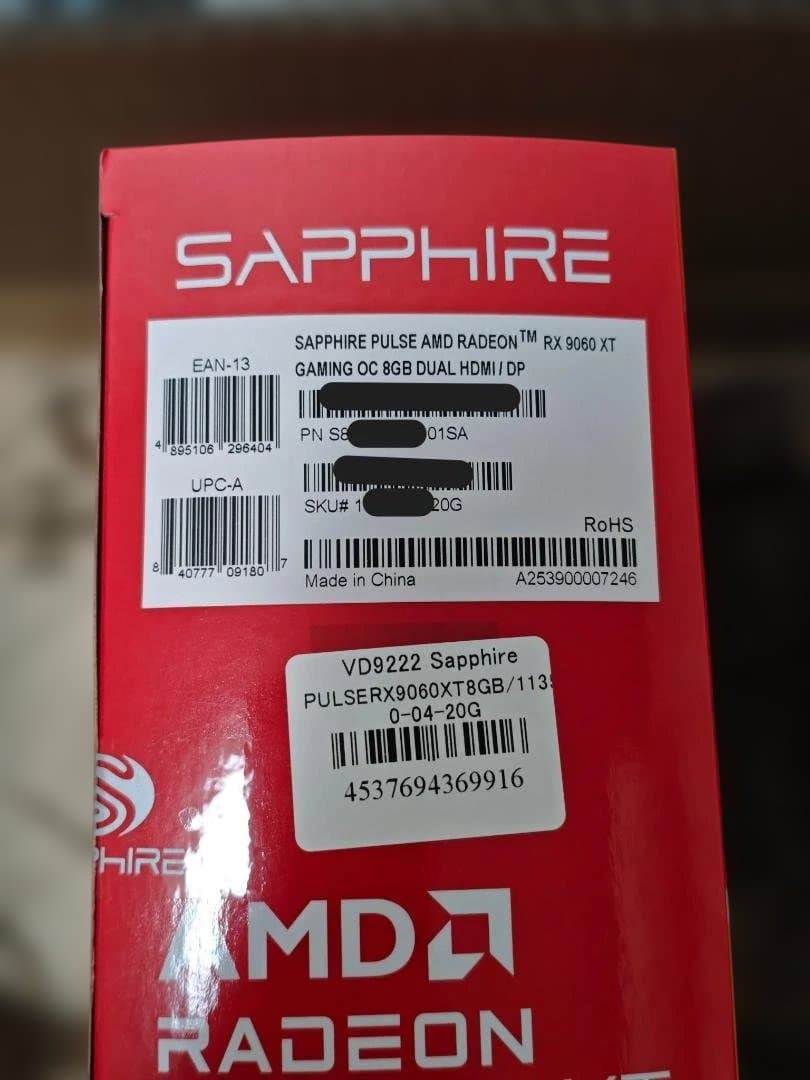 Radeon RX 9060 XT 8GB グラフィックボード