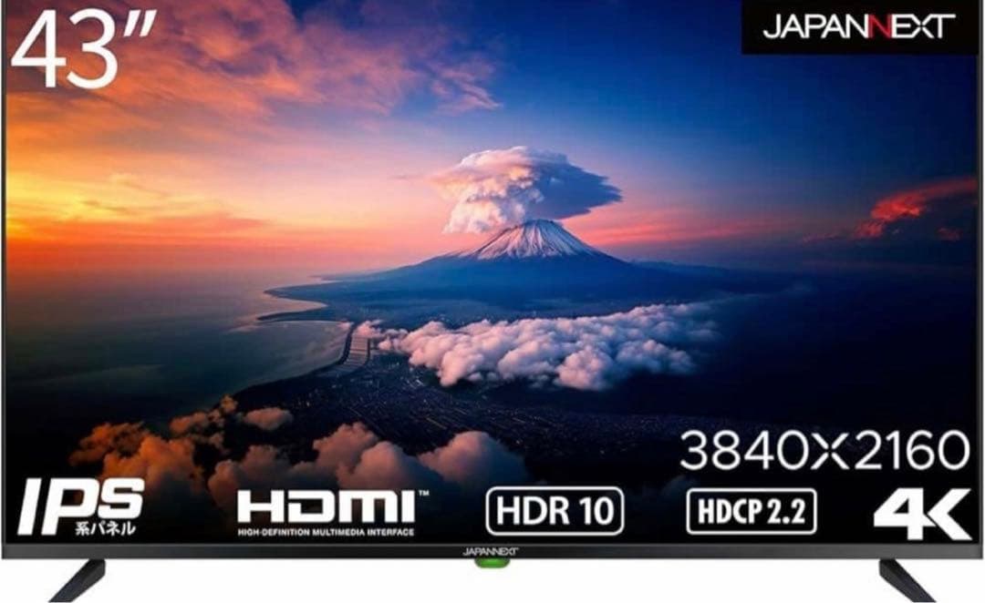 JAPANNEXT 43インチPCモニター JN-VT4300UHDR
