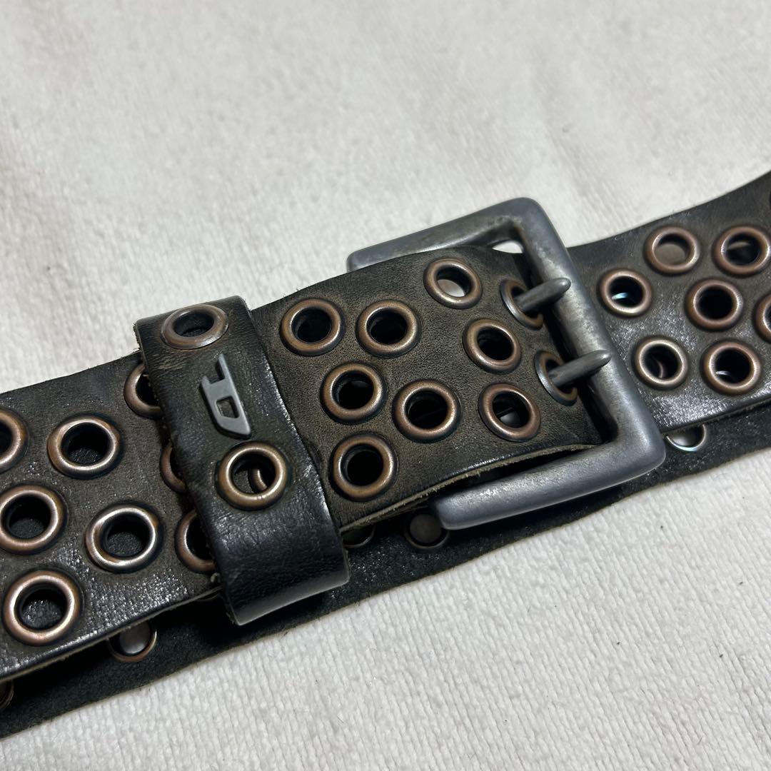 小物 00s diesel leather design belt archive