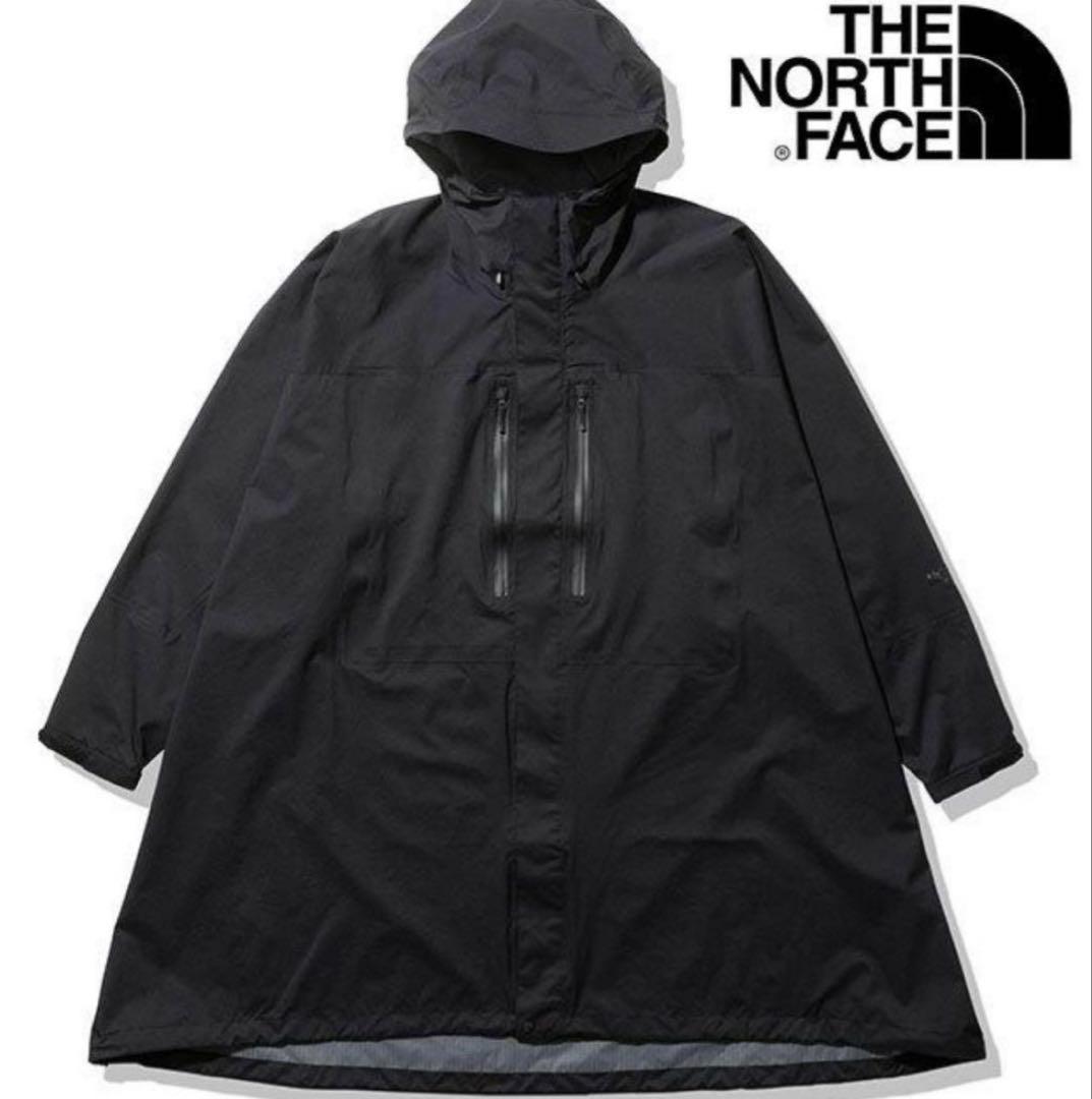 THE NORTH FACE ブラック タグアン ポンチョ レインコートM