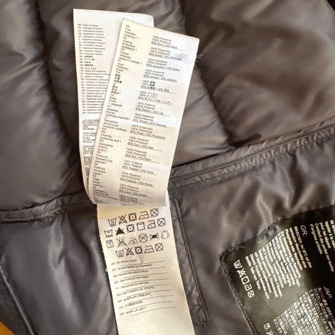 ミレー　レディースチャコールグレーダウンジャケット フード付き