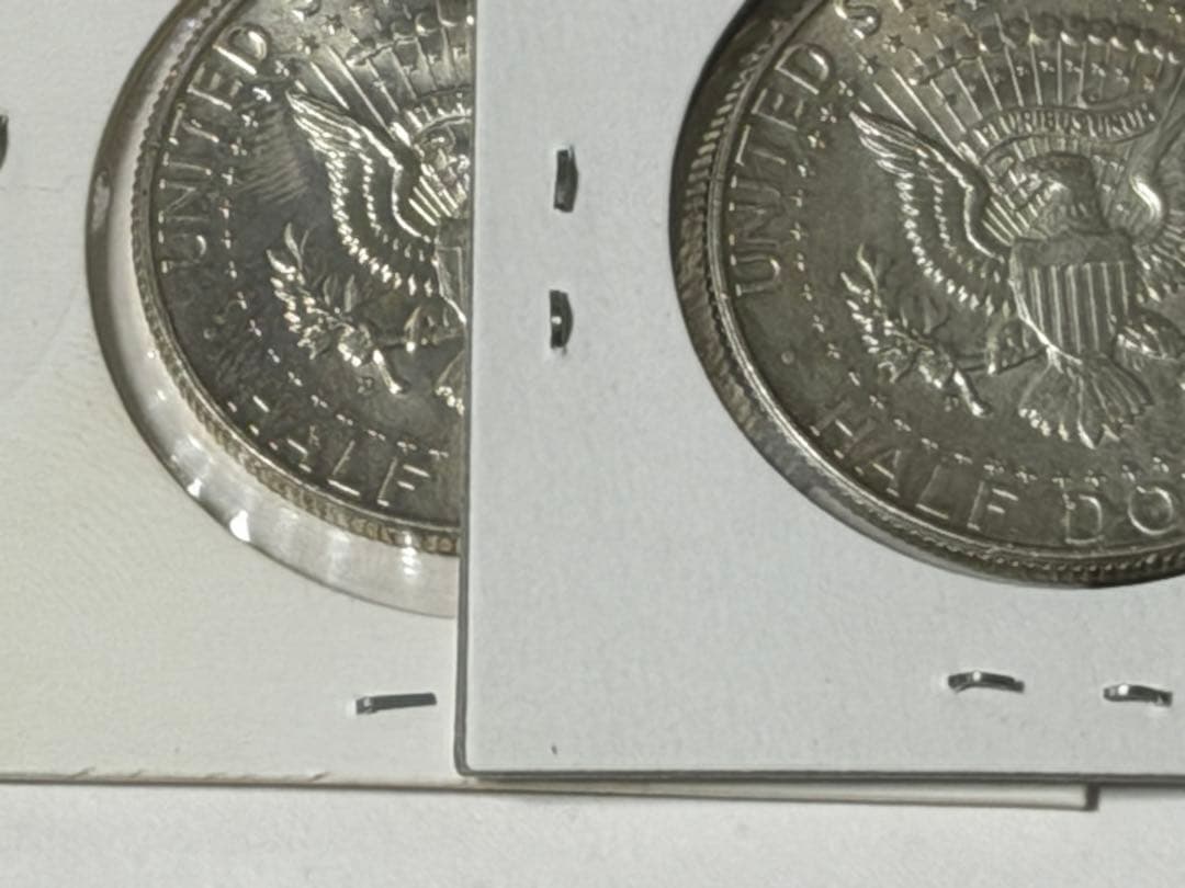 【1964年】ケネディハーフダラー銀貨1枚 ミントマークＤ×２枚