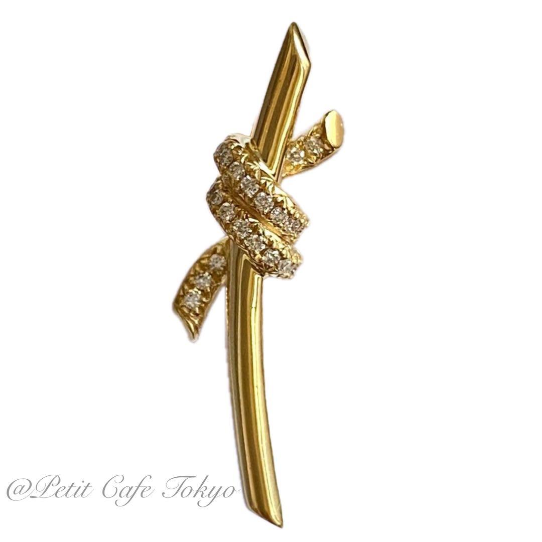 Tiffany(ティファニー) ノット　ピアス　18K イエローゴールド　片方