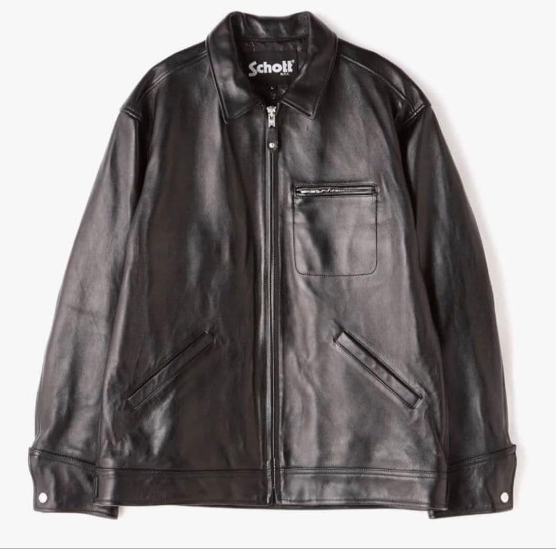 Schott レザートラッカージャケット　L