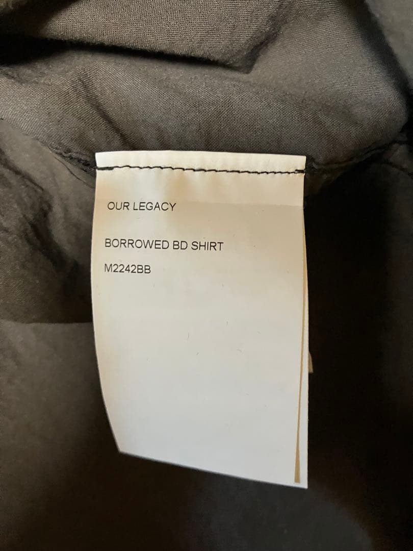 トップス OUR LEGACY 24ss BORROWED BD SHIRT IT46