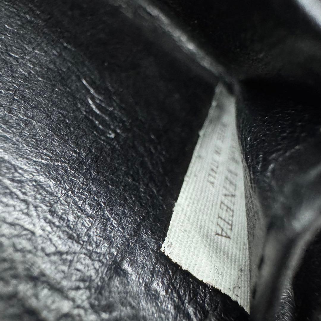 【ボッテガヴェネタ】レザー イントレチャート ケース 小銭入れ 黒