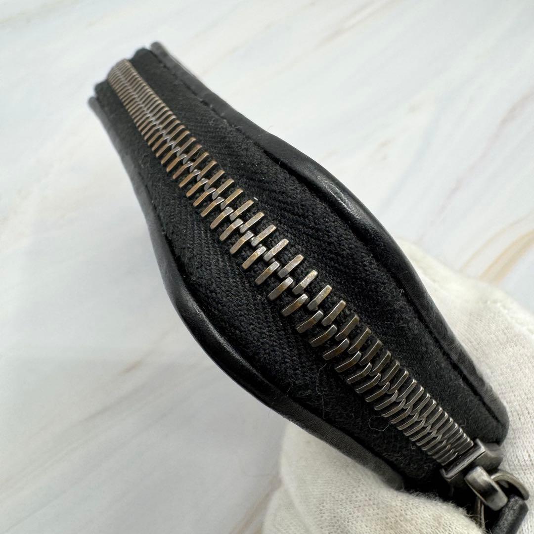 【ボッテガヴェネタ】レザー イントレチャート ケース 小銭入れ 黒