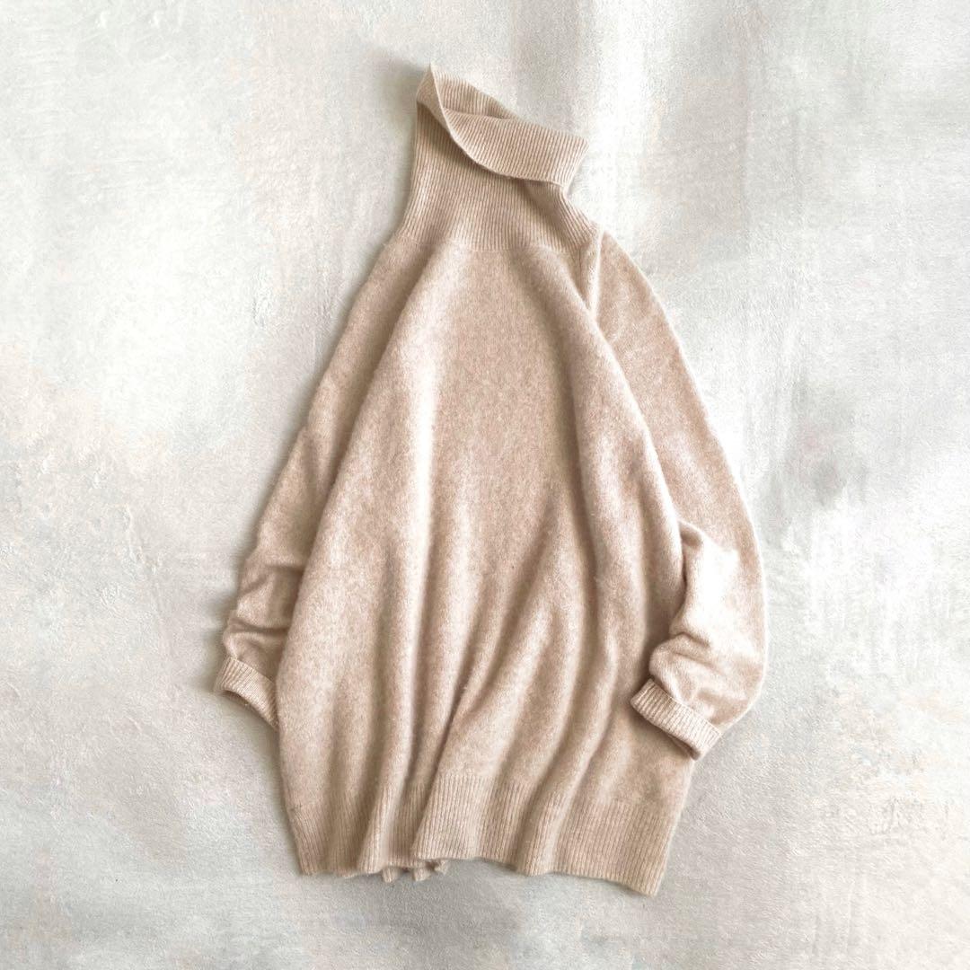 【美品✨】Plage ふわふわ　カシミヤ100% ラグランハイネックプルオーバー