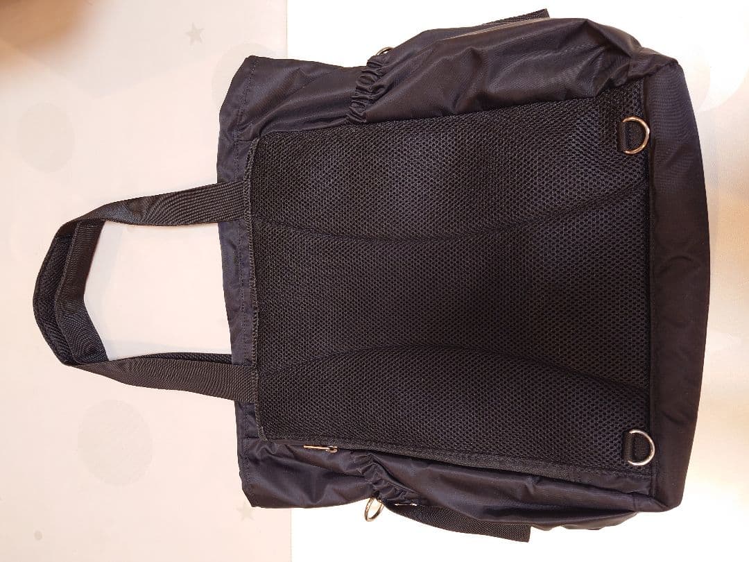 agnès b. ブラック トートバッグ マザーズバッグ