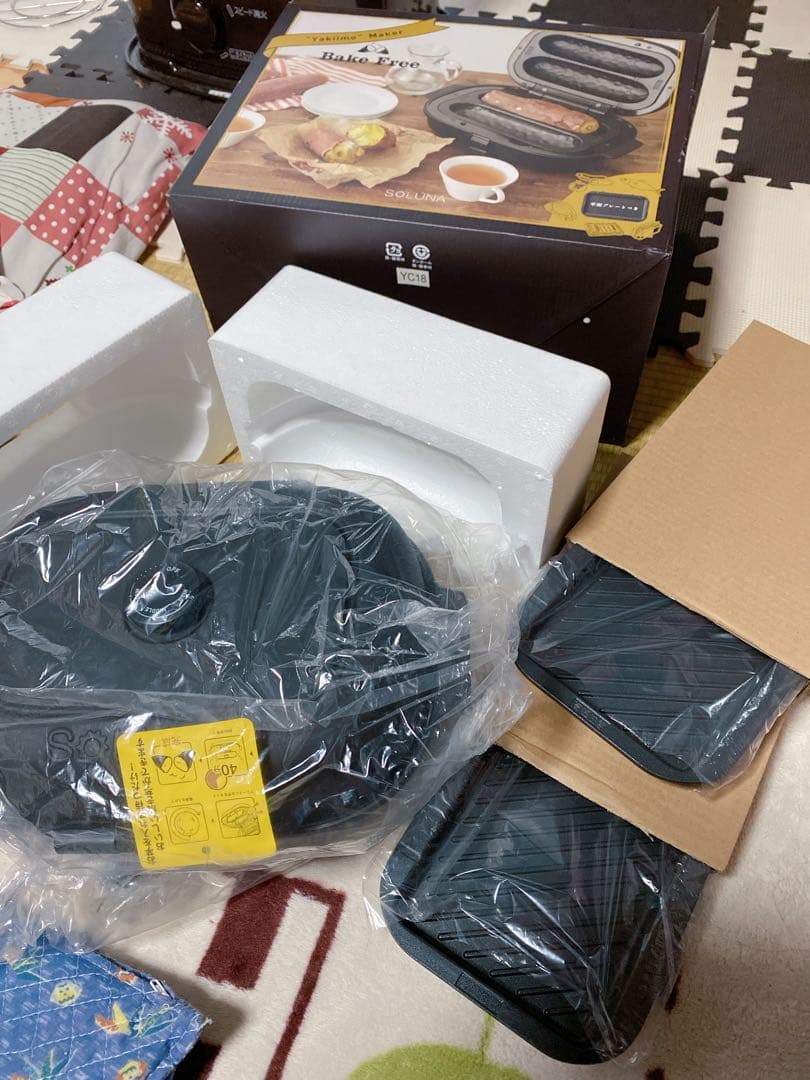 新品☆ドウシシャ 焼き芋メーカー ホットプレート 温度調節機能平面プレート付き