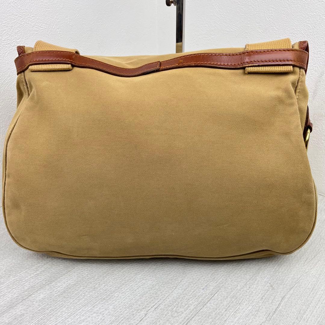 BRADY DART FISHING ショルダーバッグ キャメル キャンバス