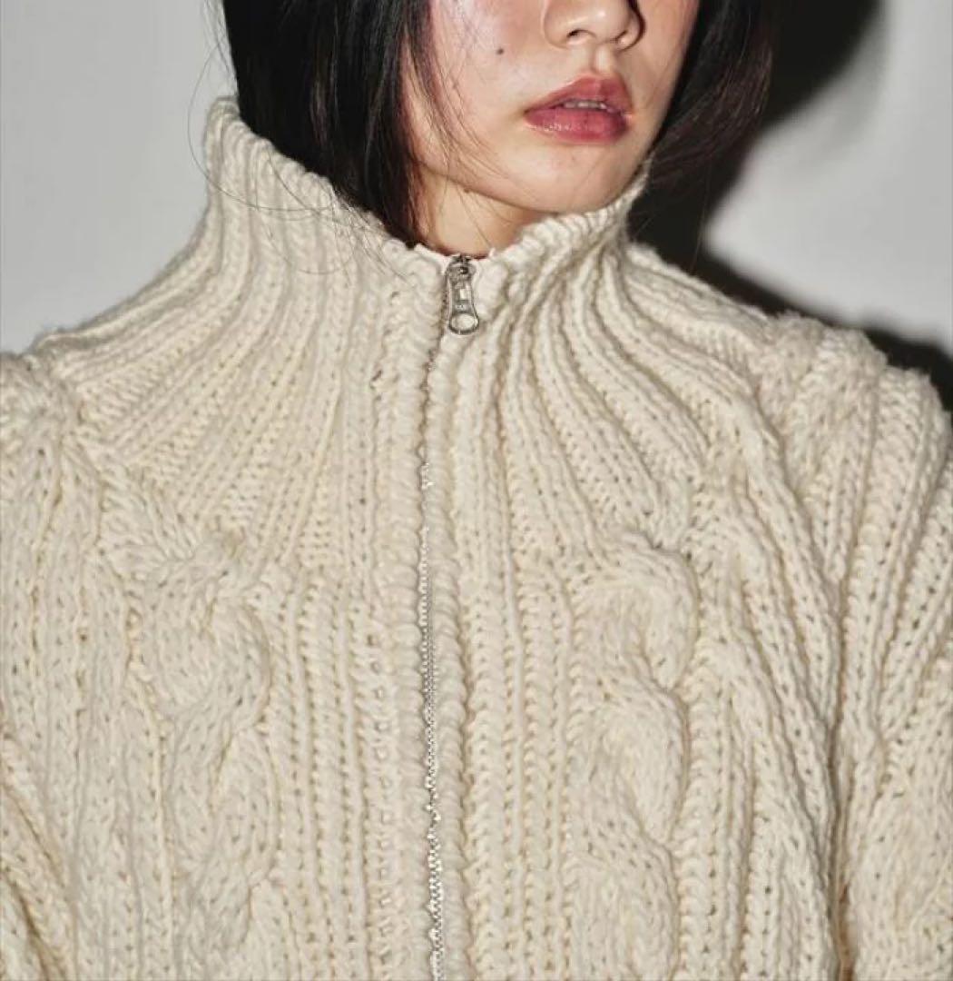 トップス todayful Volume Handknit Cardigan