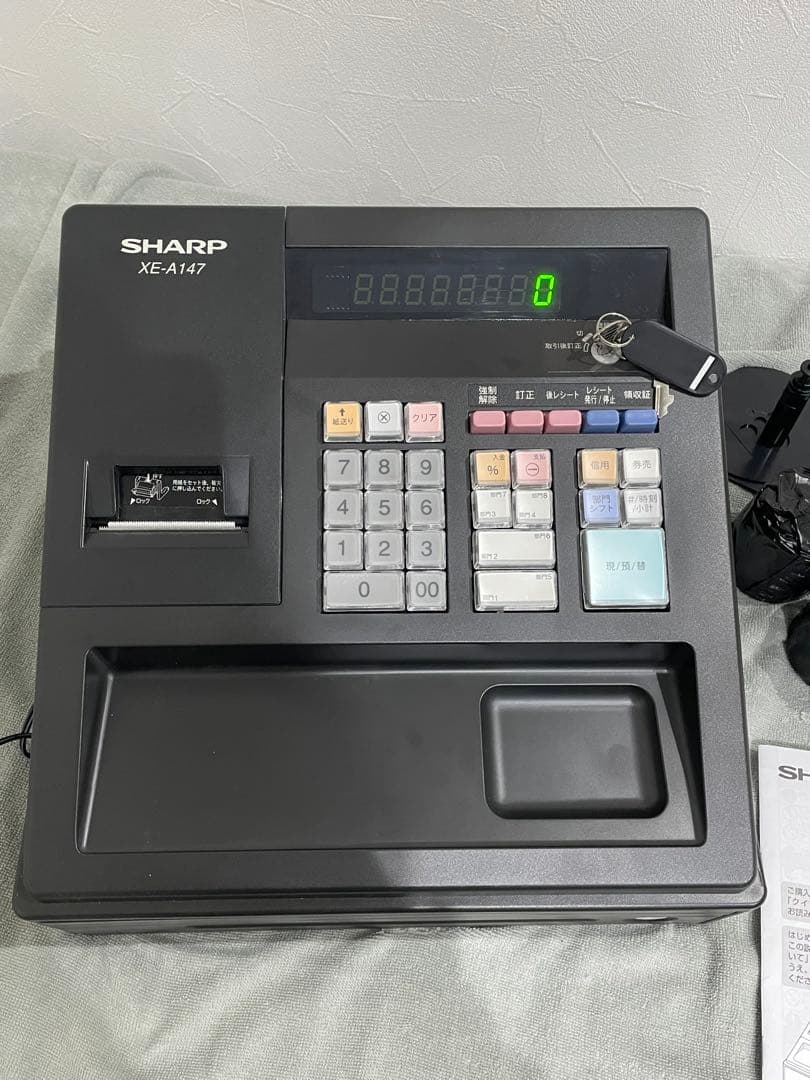 【美品】SHARP XE-A147 電子レジスター 黒