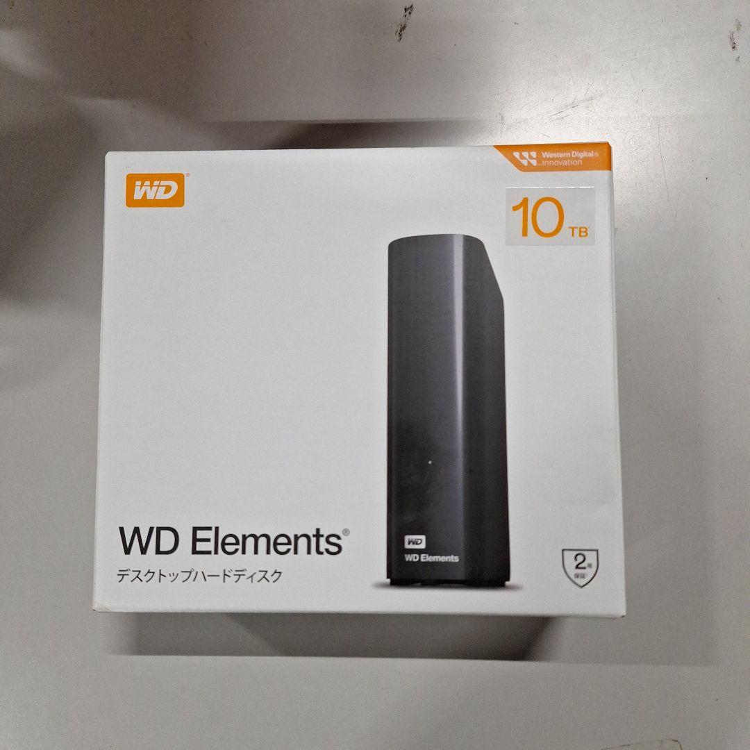 外付けハードディスク・ドライブ WD Elements Desktop 10TB HDD USB 3.0