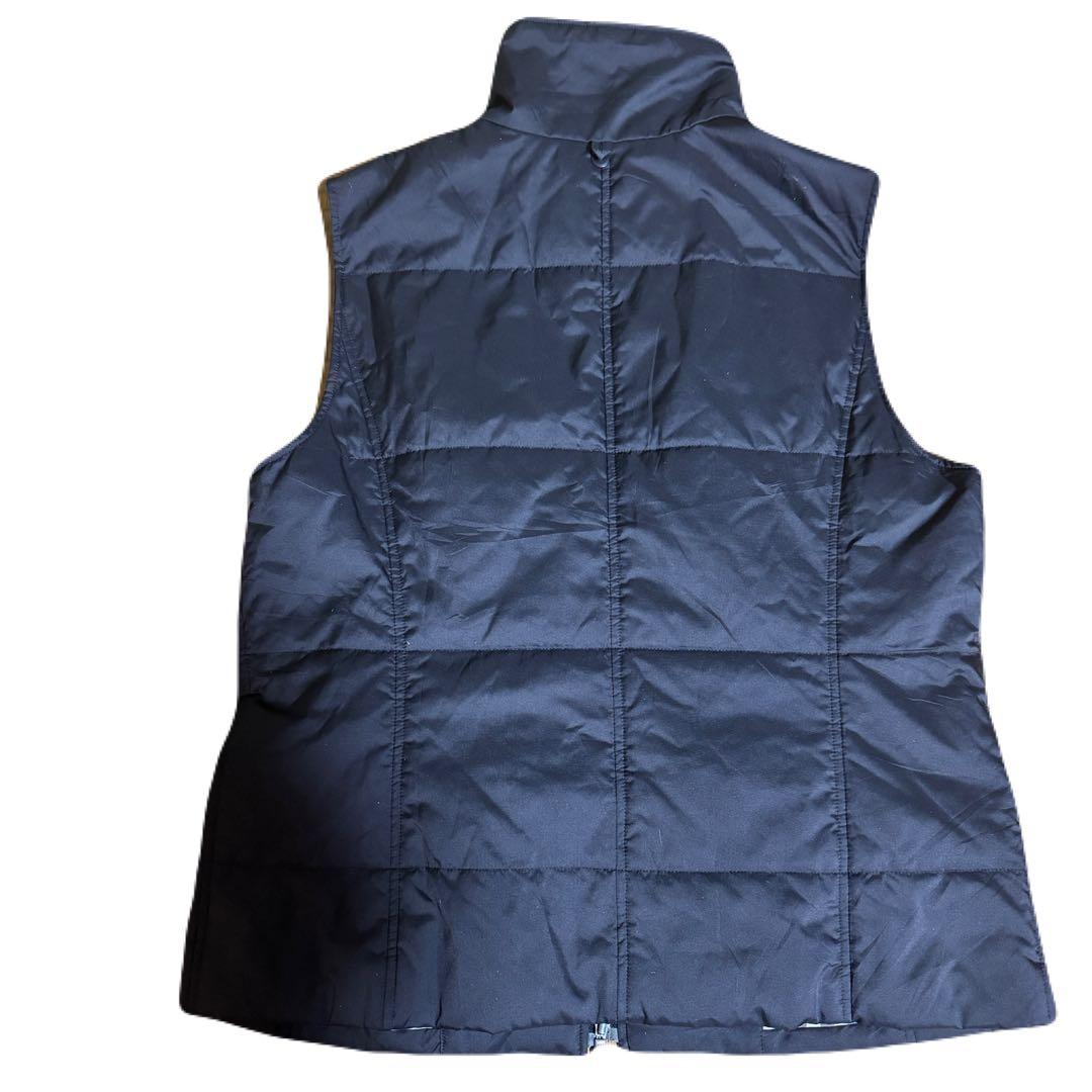 （美品）バーバリー　ベスト　ノバチェック　ブラック　黒　オールジップ　防寒　冬