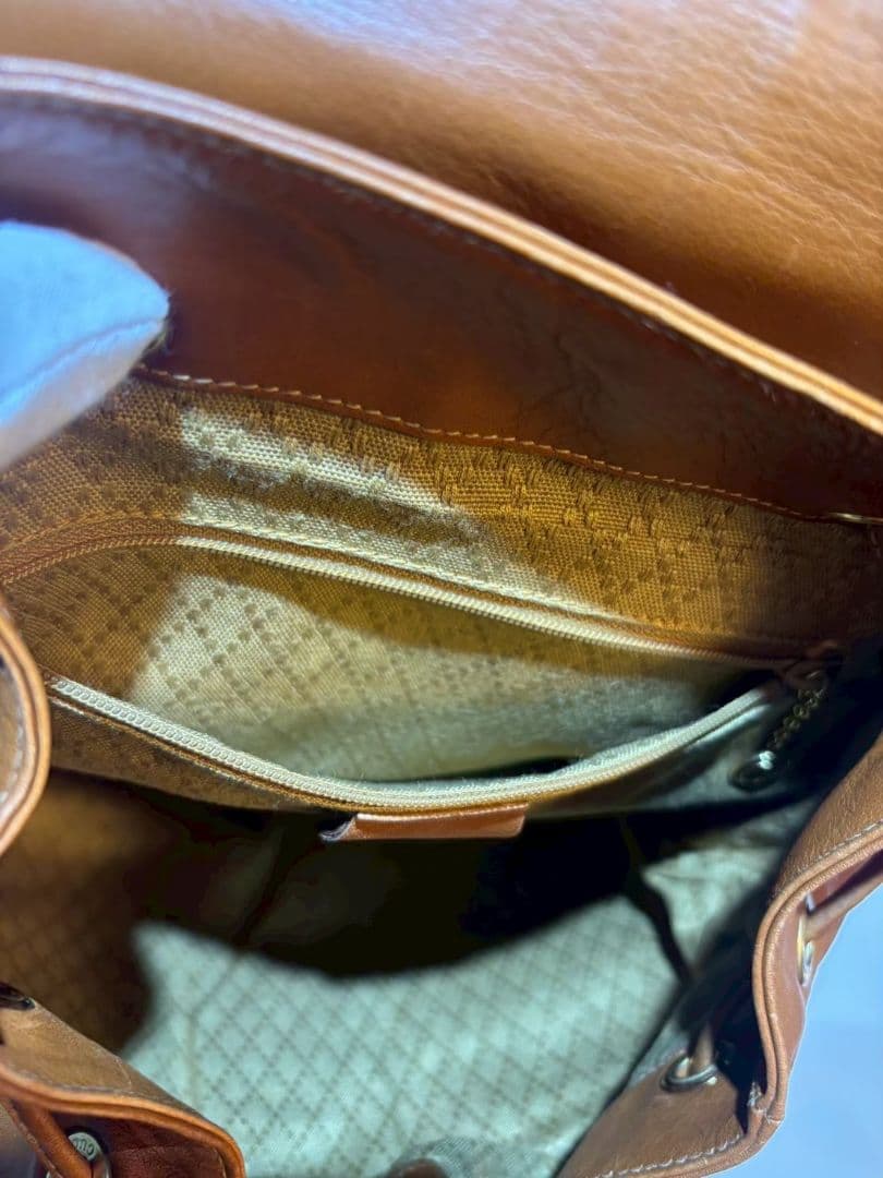 GUCCI レザー バンブー リュック ブラウン系 グッチ