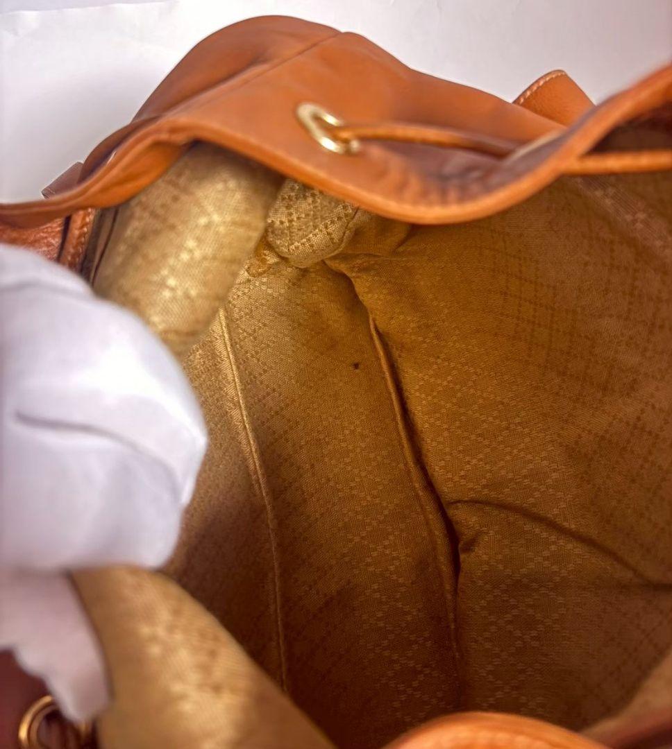 GUCCI レザー バンブー リュック ブラウン系 グッチ