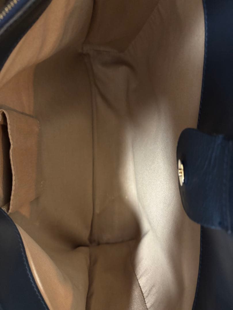 【K】ボルドリーニセレリアレア　 ネイビートートバッグ