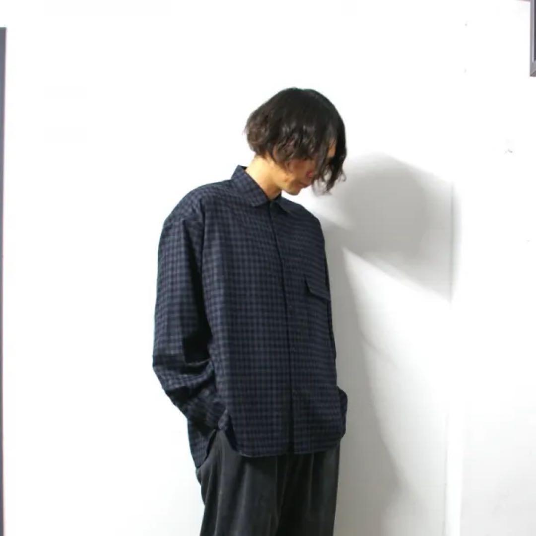 トップス OVERSIZED DOWN PAT SHIRT/Gingham check
