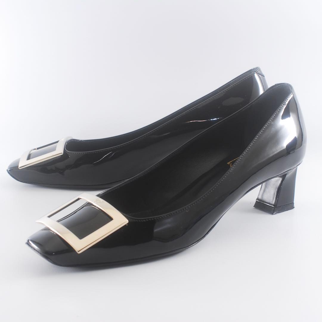 美品37＊RogerVivier＊ロジェヴィヴィエ＊パンプス＊エナメル パテント