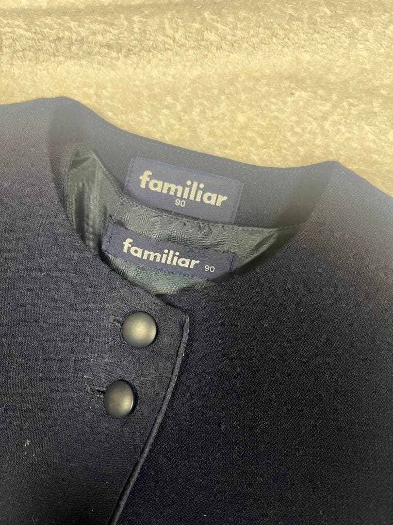 【かきふらい　】ファミリアお受験ジャンパースカートセット90