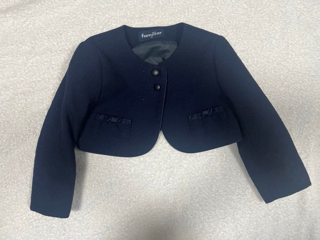 【かきふらい　】ファミリアお受験ジャンパースカートセット90