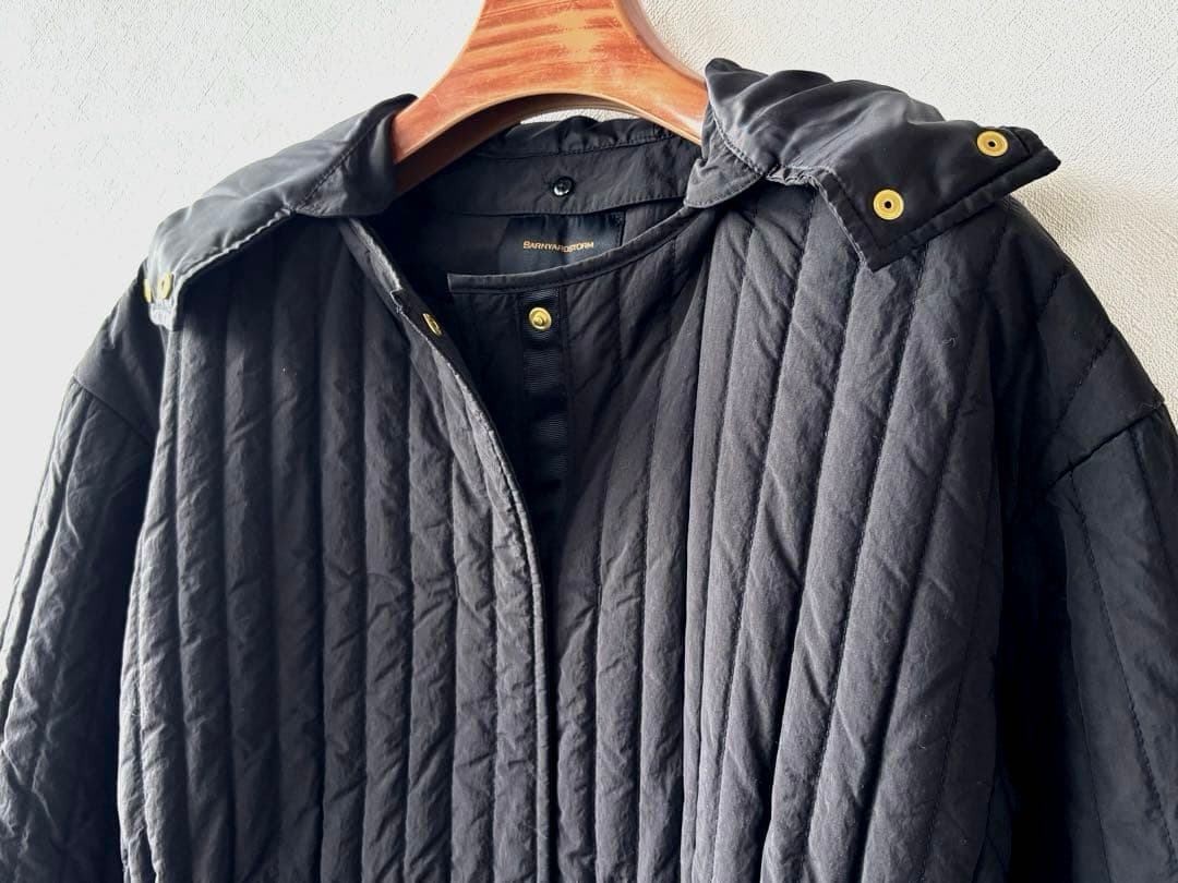 バンヤードストーム　barnyardstorm ストライプキルティングコート