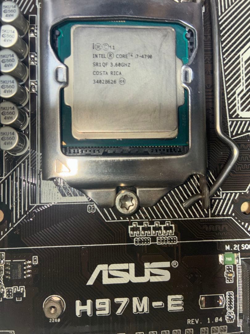 ジャンク ASUS H97M-E マザーボード Intel i7-4790