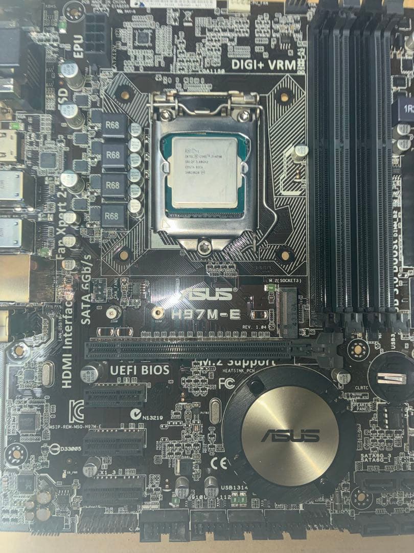 ジャンク ASUS H97M-E マザーボード Intel i7-4790