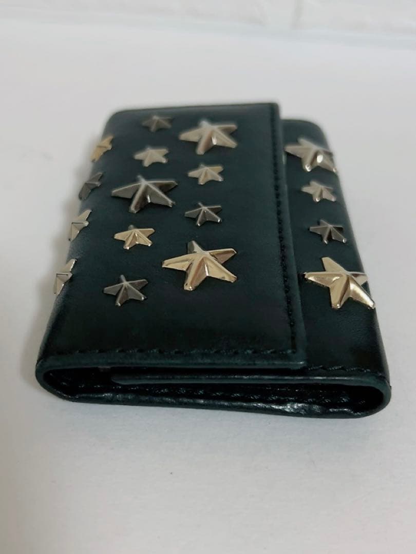 ジミーチュウ　JIMMY CHOO キーケース　6連 黒　スター　スタッズ