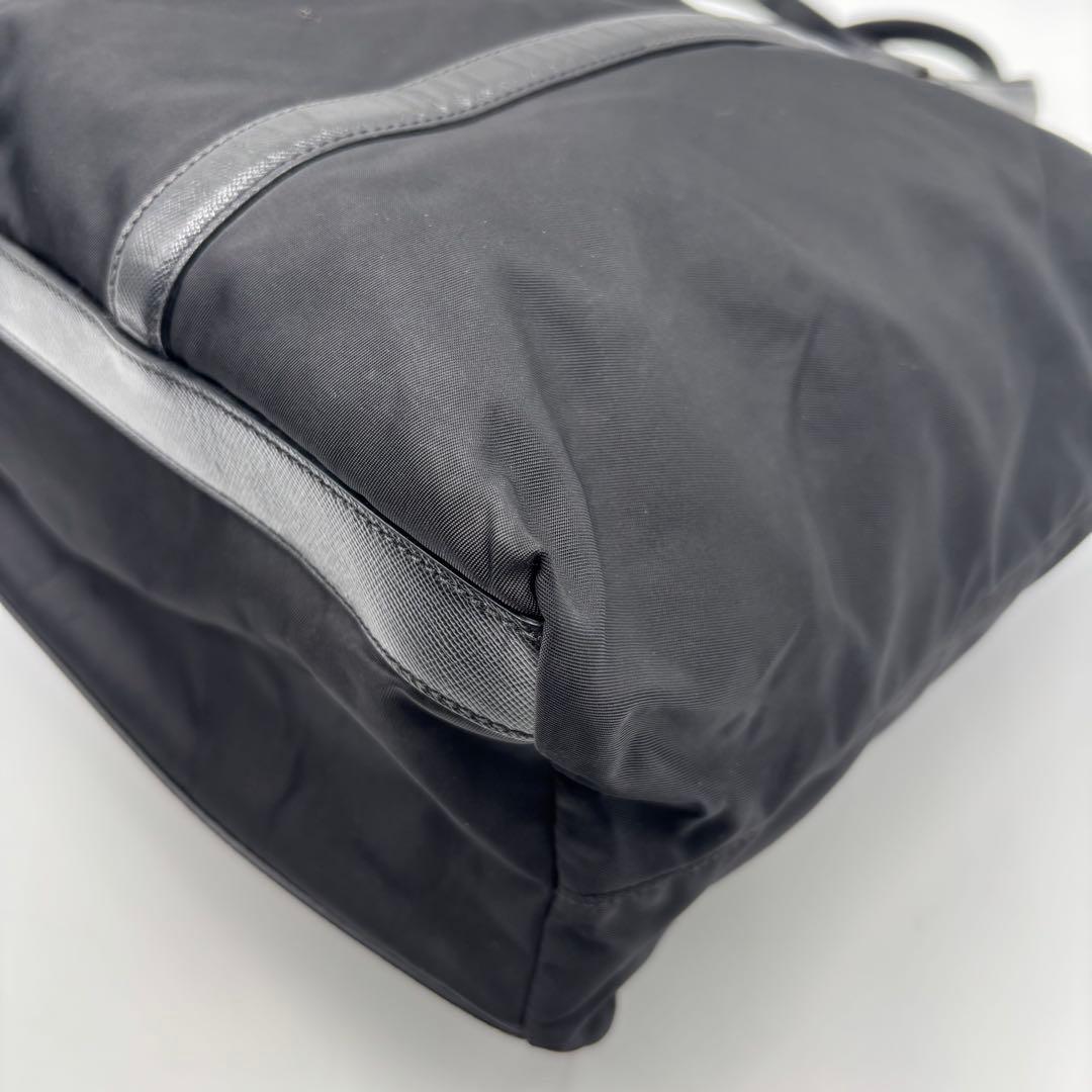 PRADA プラダ トートバッグ レザー ナイロン ブラック 黒