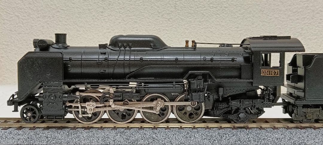 HOゲージ 天賞堂アダチ Ｄ51蒸気機関車、カンモーター、メンテナンス済