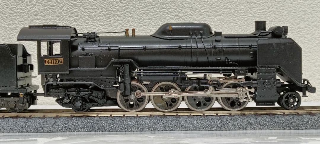 HOゲージ 天賞堂アダチ Ｄ51蒸気機関車、カンモーター、メンテナンス済