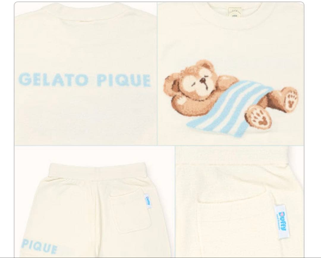 gelato pique ルームウェアセット ダッフィー　ジェラートピケ